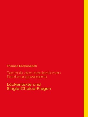 cover image of Technik des betrieblichen Rechnungswesens